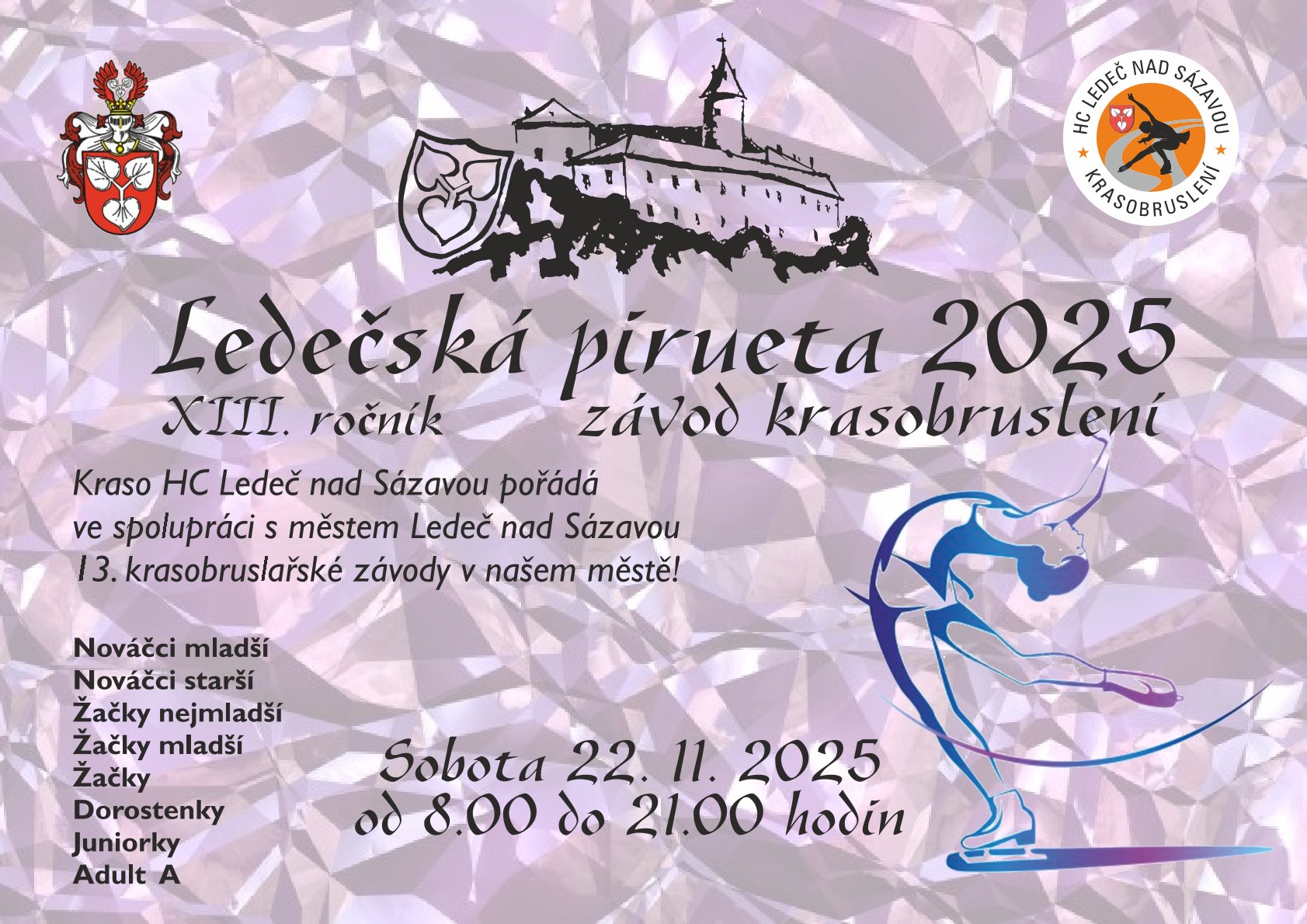 22.11.2025 - XIII.ročník - Ledečské piruety